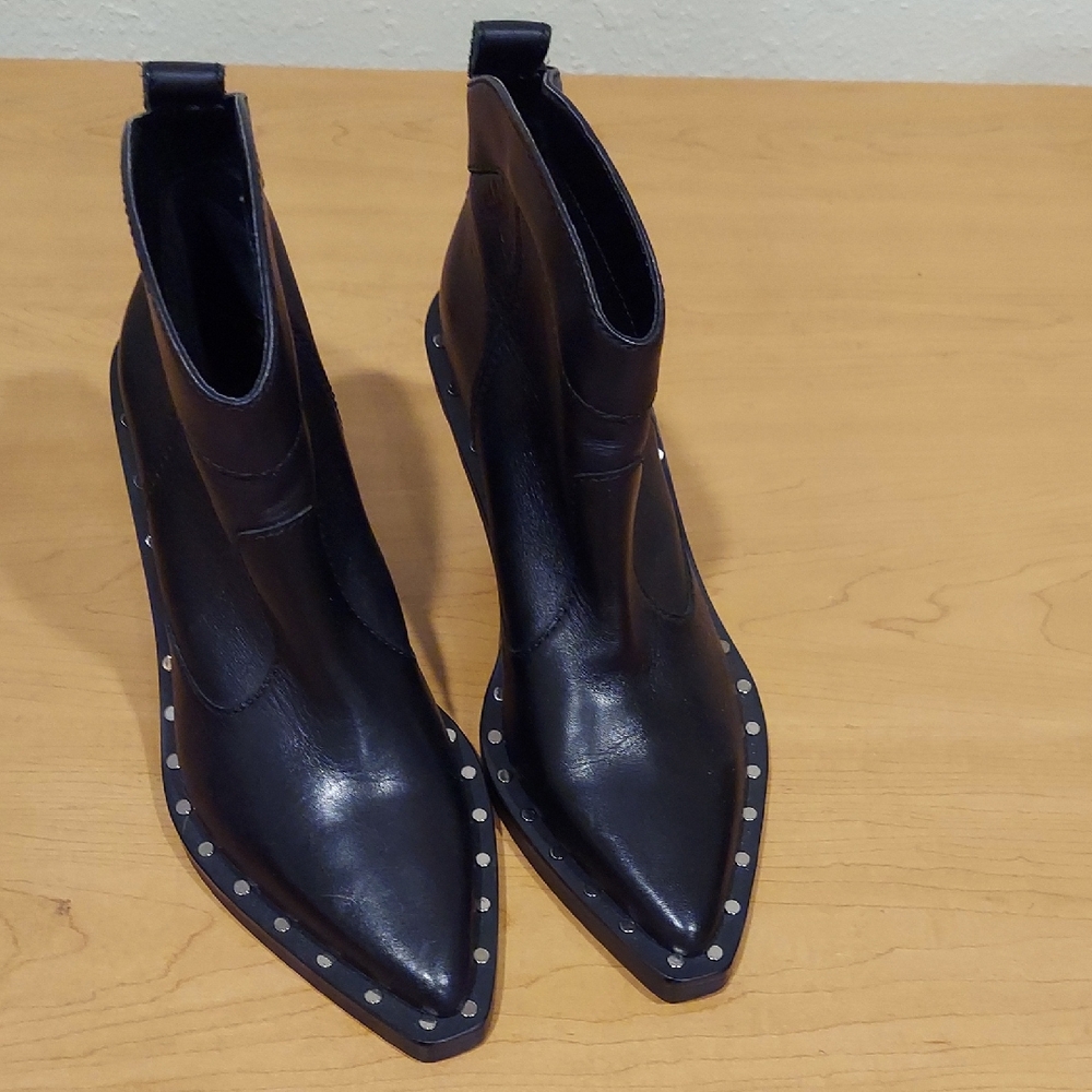 Rebecca Minkoff Black Studded Booties